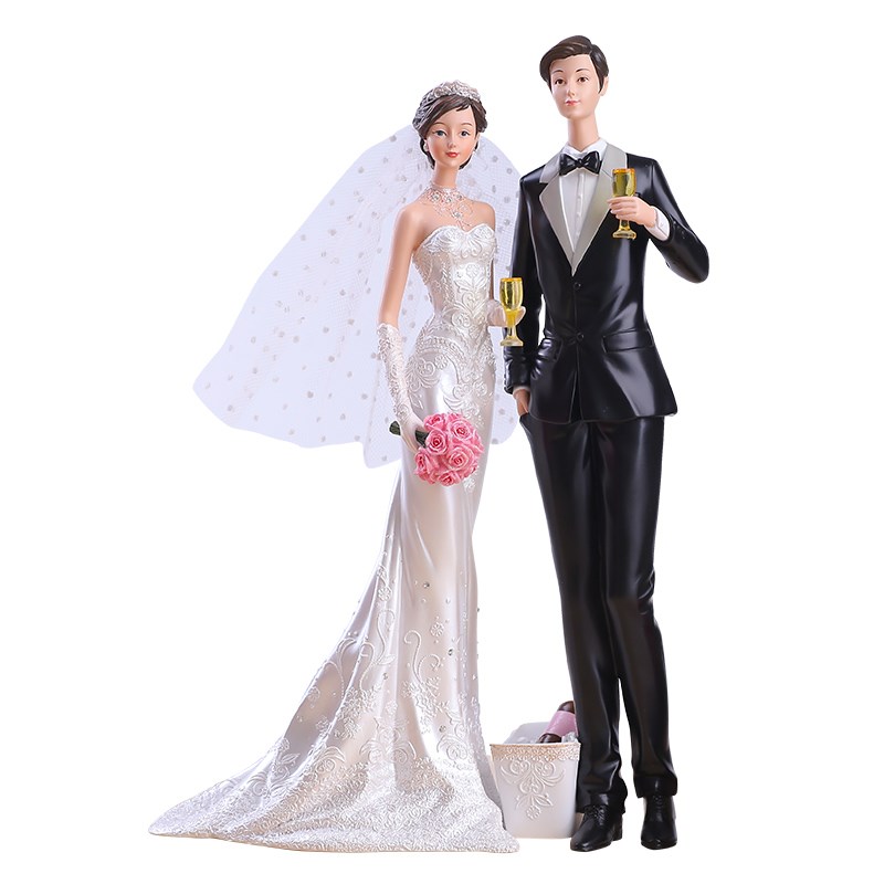 送闺蜜实用结婚礼物创意欧式订婚婚庆礼品家居装饰品婚房橱窗摆件