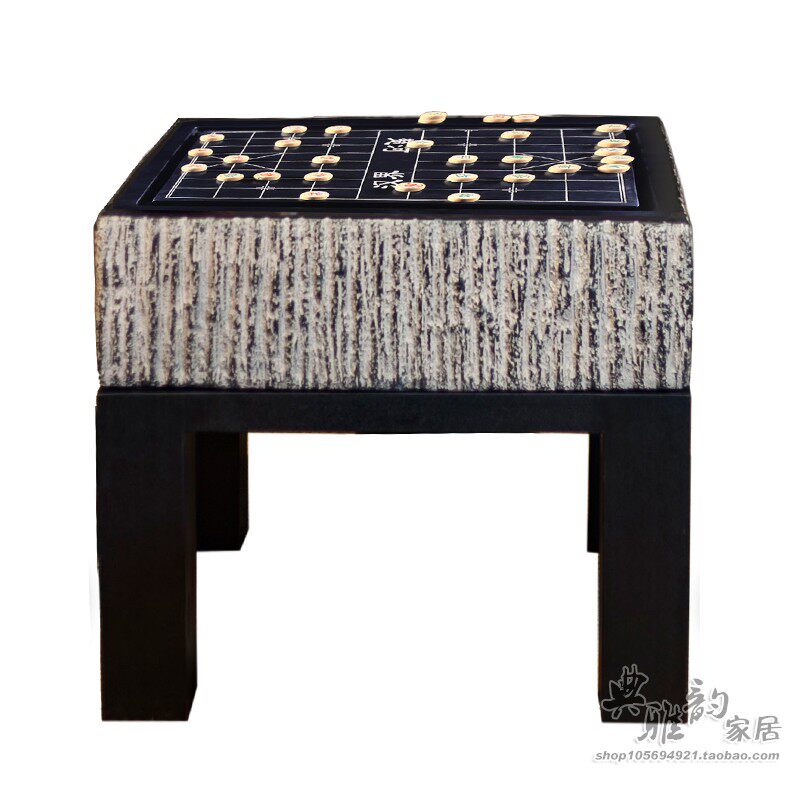 新中式仿古工艺家具 茶庄客厅复古 功夫茶几 象棋围棋双面对弈