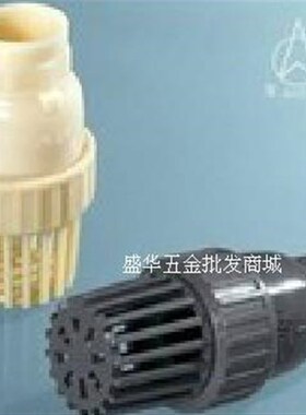 奔达牌灰色PVC底阀 塑料单由令底阀过滤阀/单向阀/底部止回阀1寸