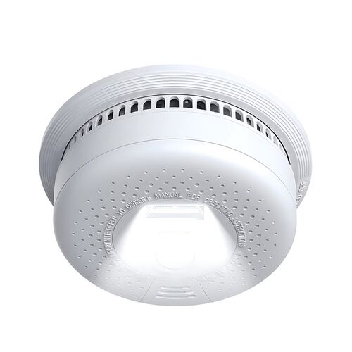 这个牛!带LED照明!出口家用无线烟雾报警器独立式烟感器检测器