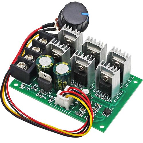 PWM直流电机泵调速器40A大功率驱动板12V24V36V无极电子变速模块