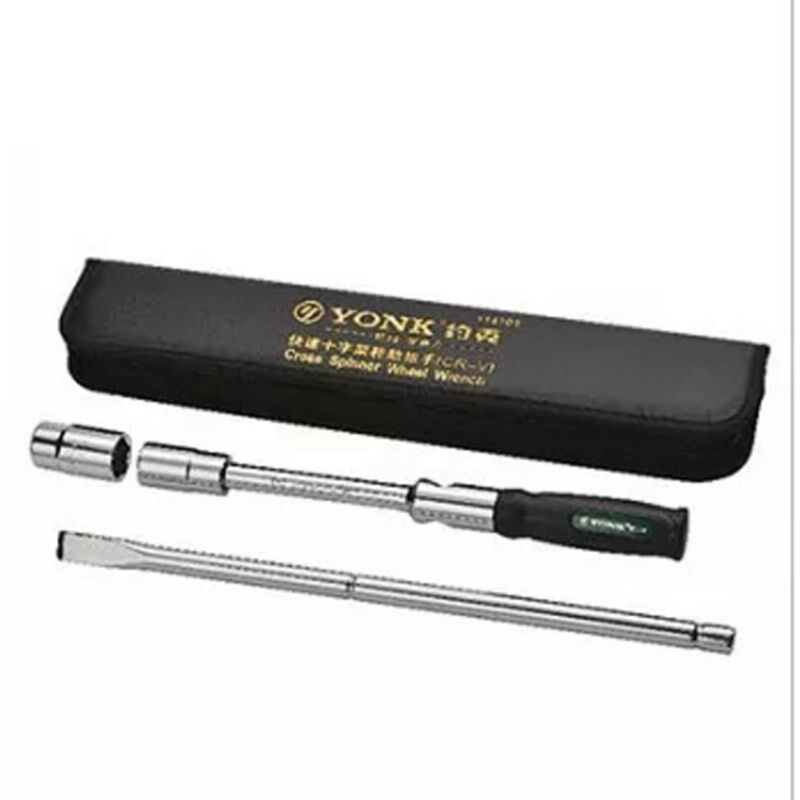 小车换轮胎工具套筒扳手汽车轮胎搬手十字加力杆重型快速汽车用