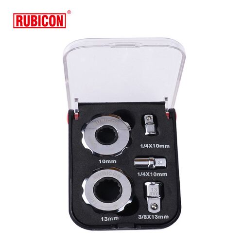 原装RUBICON罗宾汉 迷你棘轮套筒接头(5件) RFR-5 手动工具