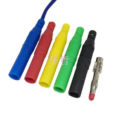 组装式4mm全护套安全型香蕉插头DIY表笔4mm Shrouded Plug