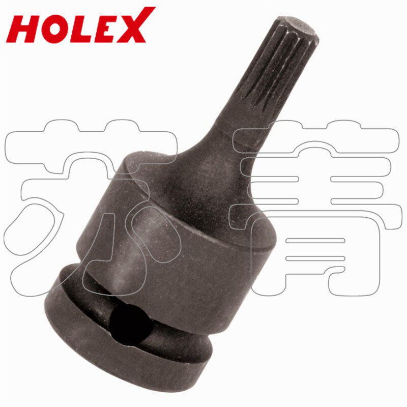 德国霍夫曼 HOLEX 冲击式十二角套筒螺丝起子头 1/2 用于多齿螺栓