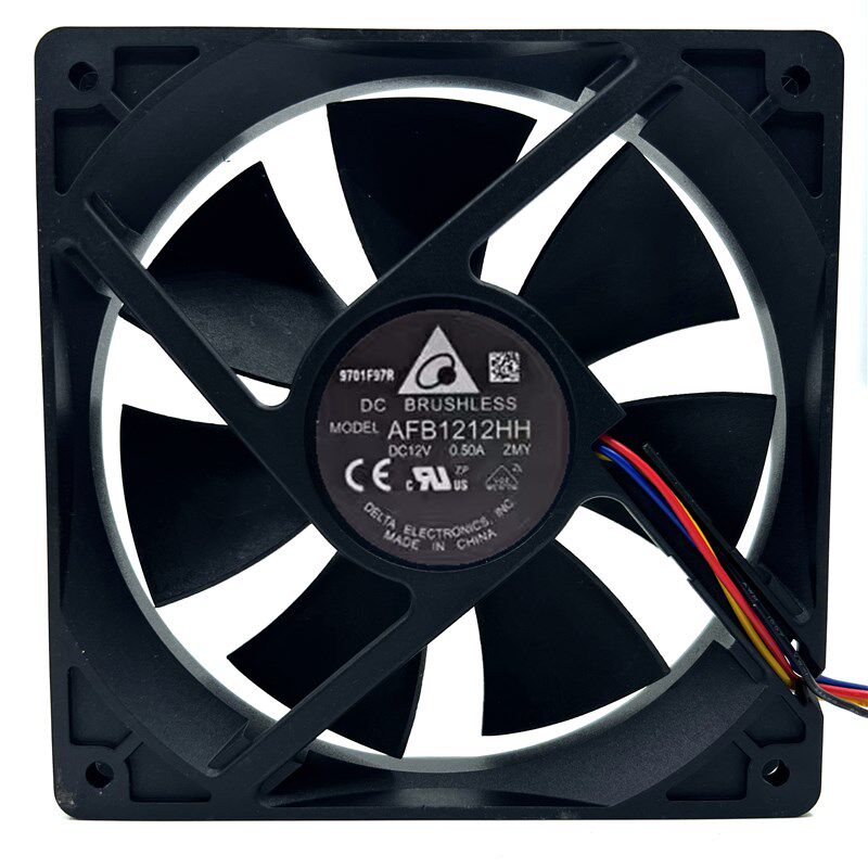 原装台达AFB1212HH DC12V 0.50A 四线PWM温控大风量机箱散热风扇