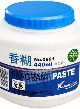 雪奥香糊浆糊大瓶办公广告对联粘纸胶水 环保浆糊高粘度带胶刷子