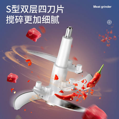 绞肉机一机三用玻璃款304不锈钢老年人打蛋机商用电动绞菜机家用