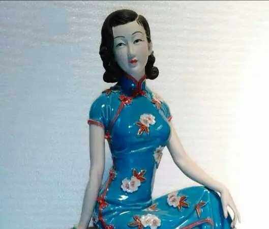 石湾公仔陶瓷工艺仕女梅兰竹菊兰花精品博古架摆件林伟东手工精品