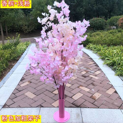 新款樱花路引花门路引樱花树铁艺开业庆典T台花篮婚庆道具婚礼
