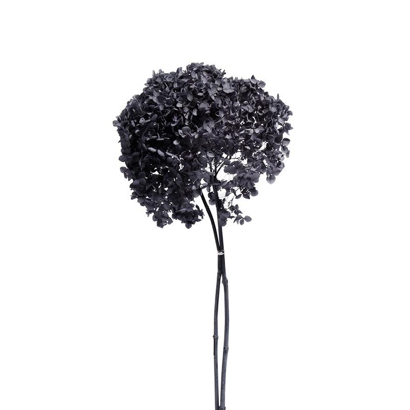 绣球真花假花花束灰蓝白色绢花室内客厅插花餐桌茶几装饰花摆设