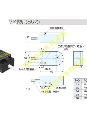 华怡丰环型接近开关传感器PC06 08 12 15 16 22 25-N螺丝机计数器