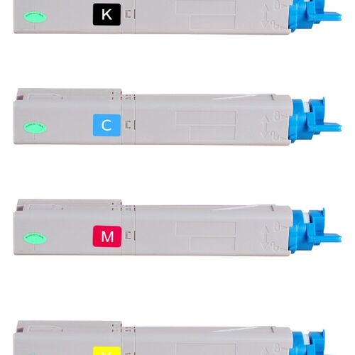 适用OKI C3300粉盒C3300N C3400N打印机硒鼓C3450 C3530MFP碳