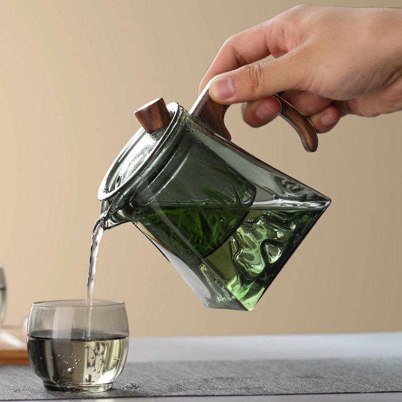 泡茶壶小型家用一人喝精致小茶壶茶水分离耐高温玻璃壶单壶沏茶具
