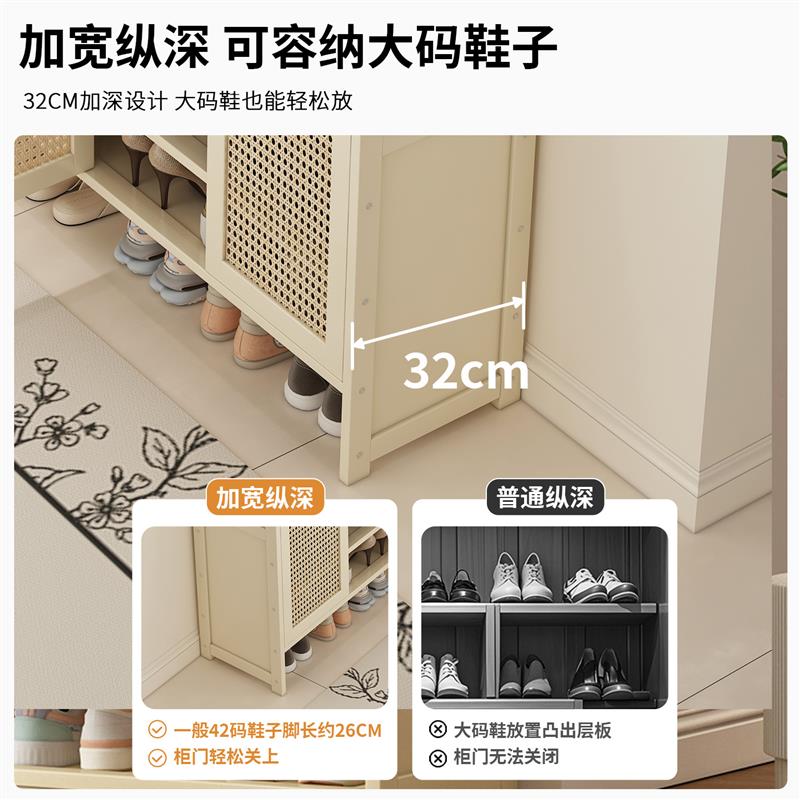 入户小窄鞋架子家用门口多层结实耐用收纳架不占地方小型防尘鞋柜