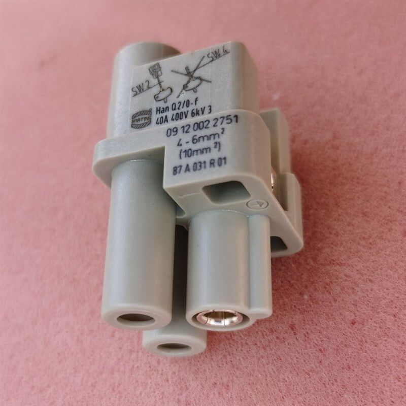 HARTING连接器09120022751母芯HAN-Q2/0-F轴向螺丝40A原装浩亭