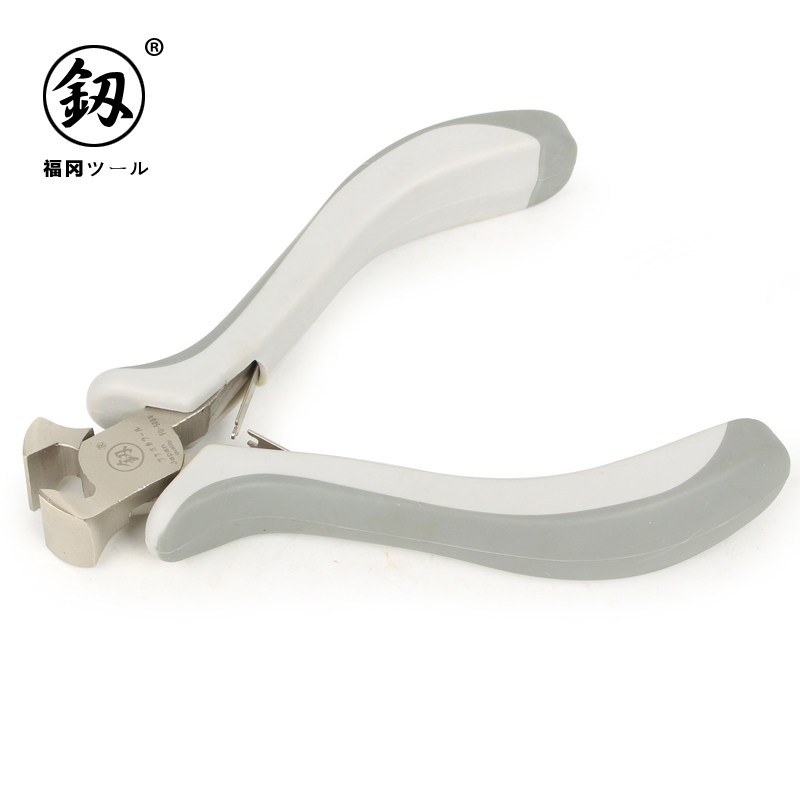 日本福冈工具顶切钳迷你胡桃钳小钳子拔丁钳手工DIY顶型钳5寸进口