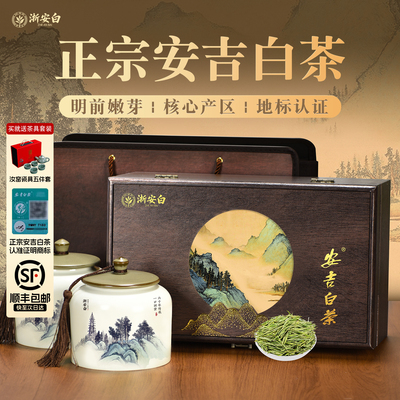 顺丰丨明前特级安吉白茶叶礼盒