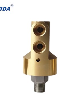 橡塑DN10模具冷却用HK15旋转接头水短小型3分4分DN15铜壳双向接头