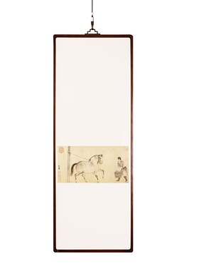新中式画茶室画茶馆禅意留白挂画实木家具装饰样板书画