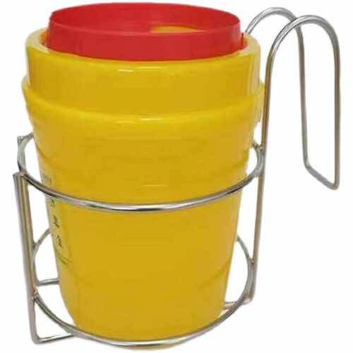 7L8K利器盒托架锐器盒放置架圆形利器桶支架锐器盒架子手消液挂架