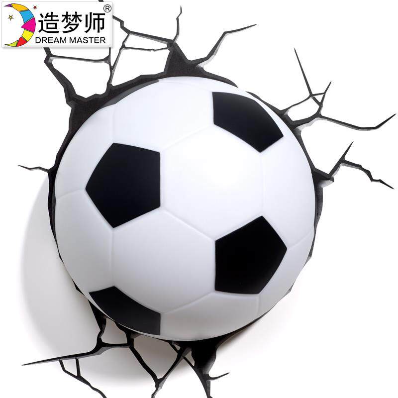 3D造型LED壁灯小夜灯足球篮球橄榄球床头灯卧室小男孩创意生日礼