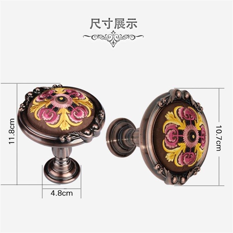 爵卡精品法式布艺绣花窗帘钩子塑料墙钩创意壁钩装饰配件艺术挂钩