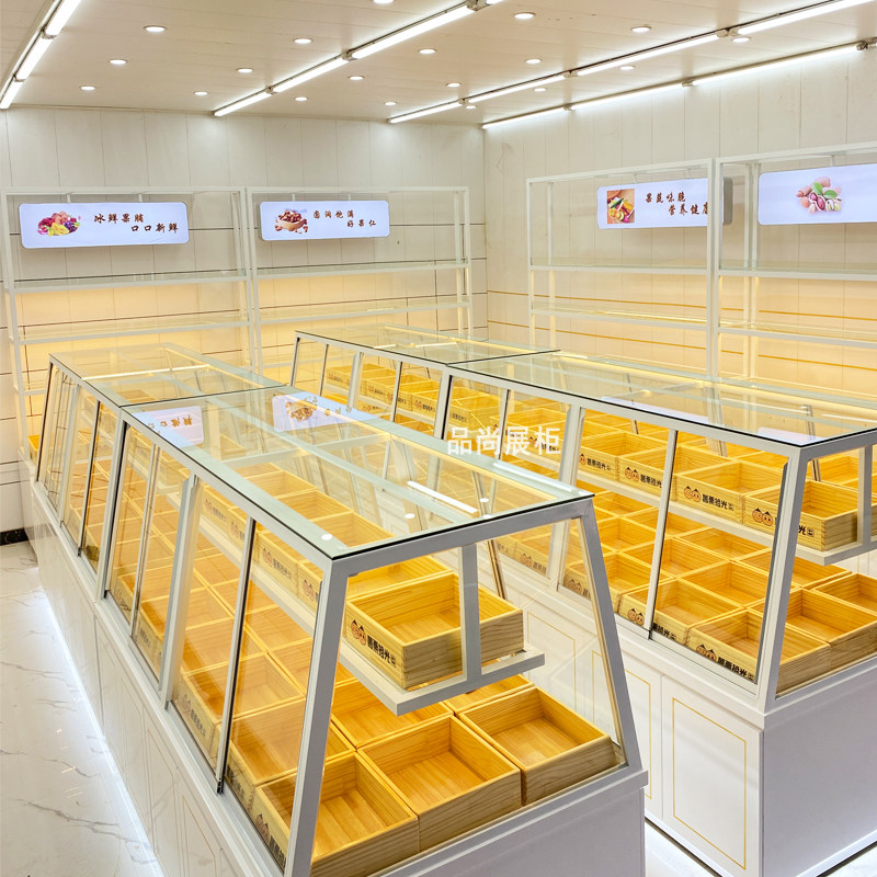 炒货柜炒货店展示柜干果柜散称零食柜货架展柜坚果果脯柜大型工厂