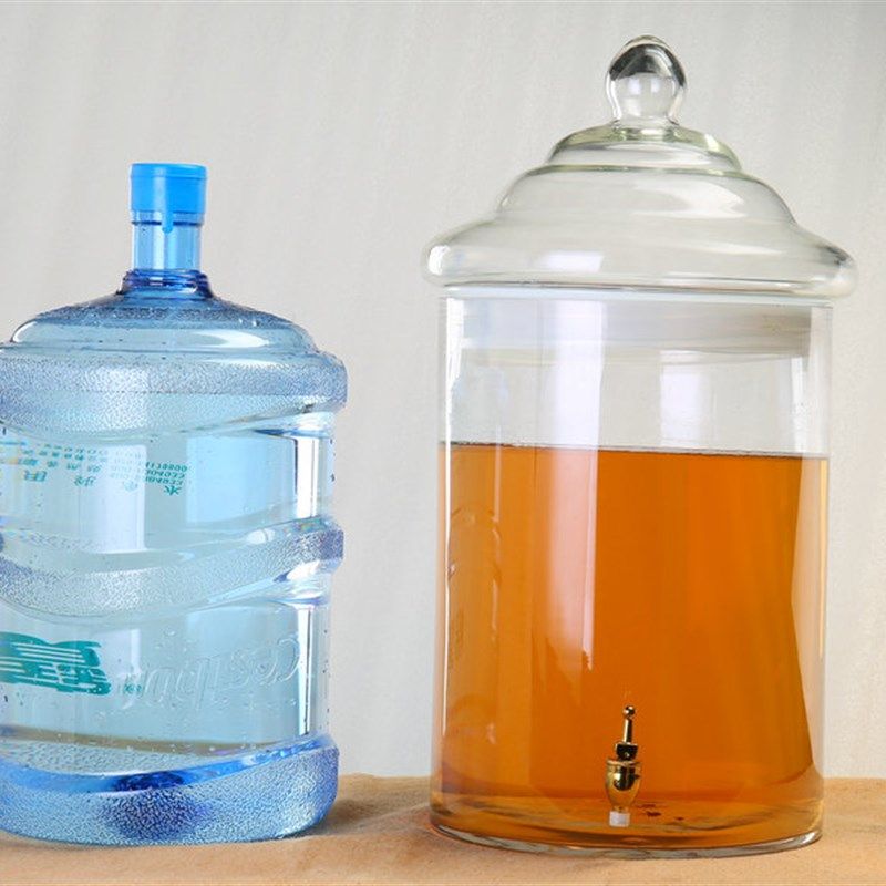 直筒玻璃泡酒瓶酒罐直身特大号泡酒缸宽30cm40斤50斤100斤