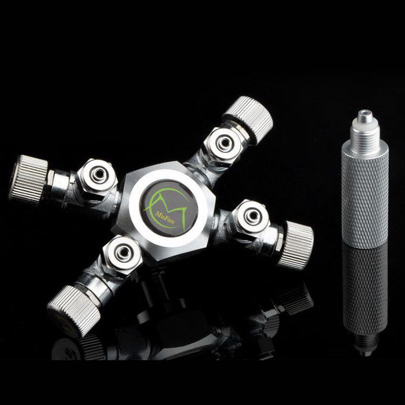 牧梵CO2分流阀二氧化碳三通多通水草水族钢瓶记泡器分流器一拖二