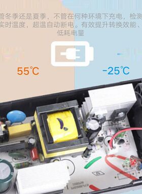 优米电动车三轮四轮车适配充电器60V45AH50AH58AH12A18A铅酸锂电