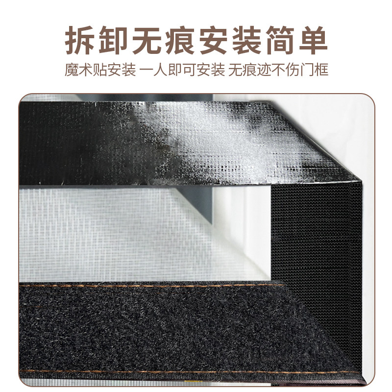 卡通高清防蚊门帘磁性家用纱门高档磁吸夏季防蝇纱窗蚊账免打孔图片