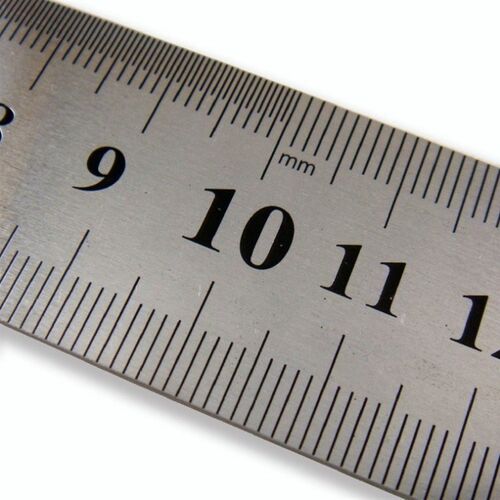 不锈钢钢尺 直尺 15cm 20cm 30cm.50cm 双面双刻度公分英寸制