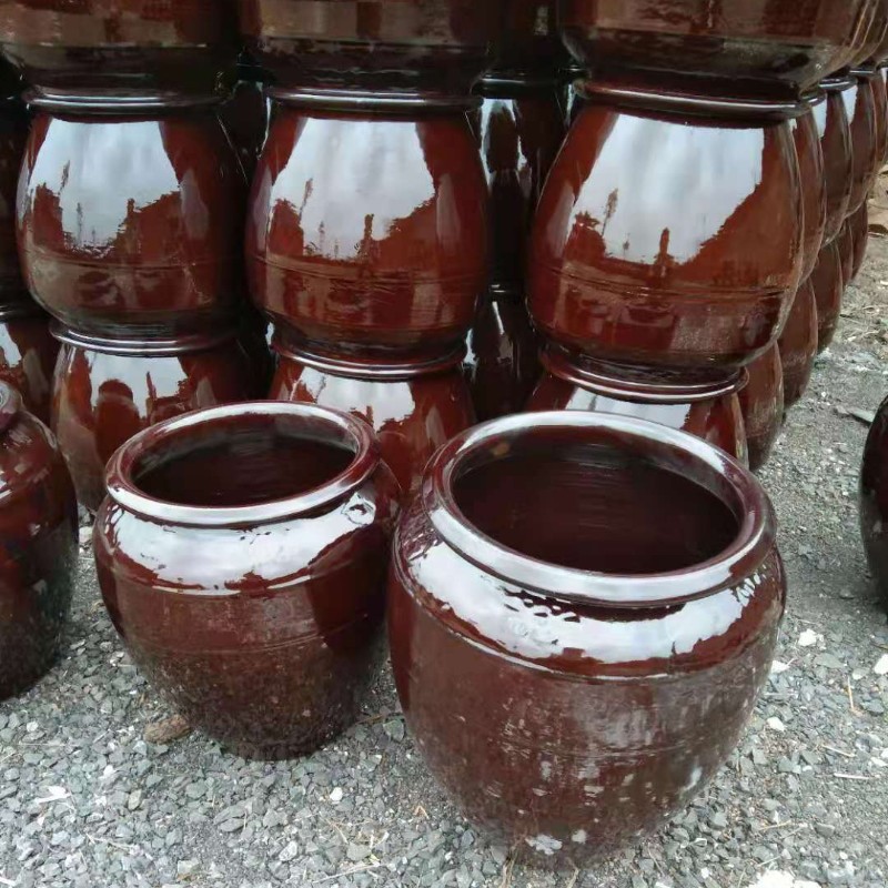 湖南水缸粗陶陶瓷酱缸储米缸咸菜缸泡菜缸腌菜腌肉瓦缸荷花缸酒缸