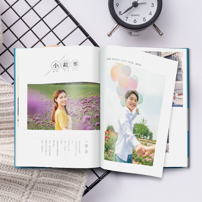 照片书定制纪念册diy手工制作宝宝洗照片做成相册本来图定做打印图片