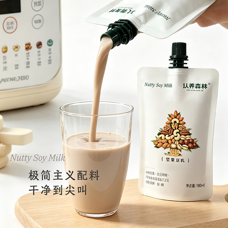 豆奶坚果豆乳巴旦木奶早餐坚果奶咖啡伴侣植物奶 180ml*10袋/箱