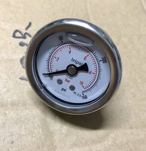 YN-40Z 0-10bar 0-150psi leipai 轴向耐震压力表 直径40mm 41-47