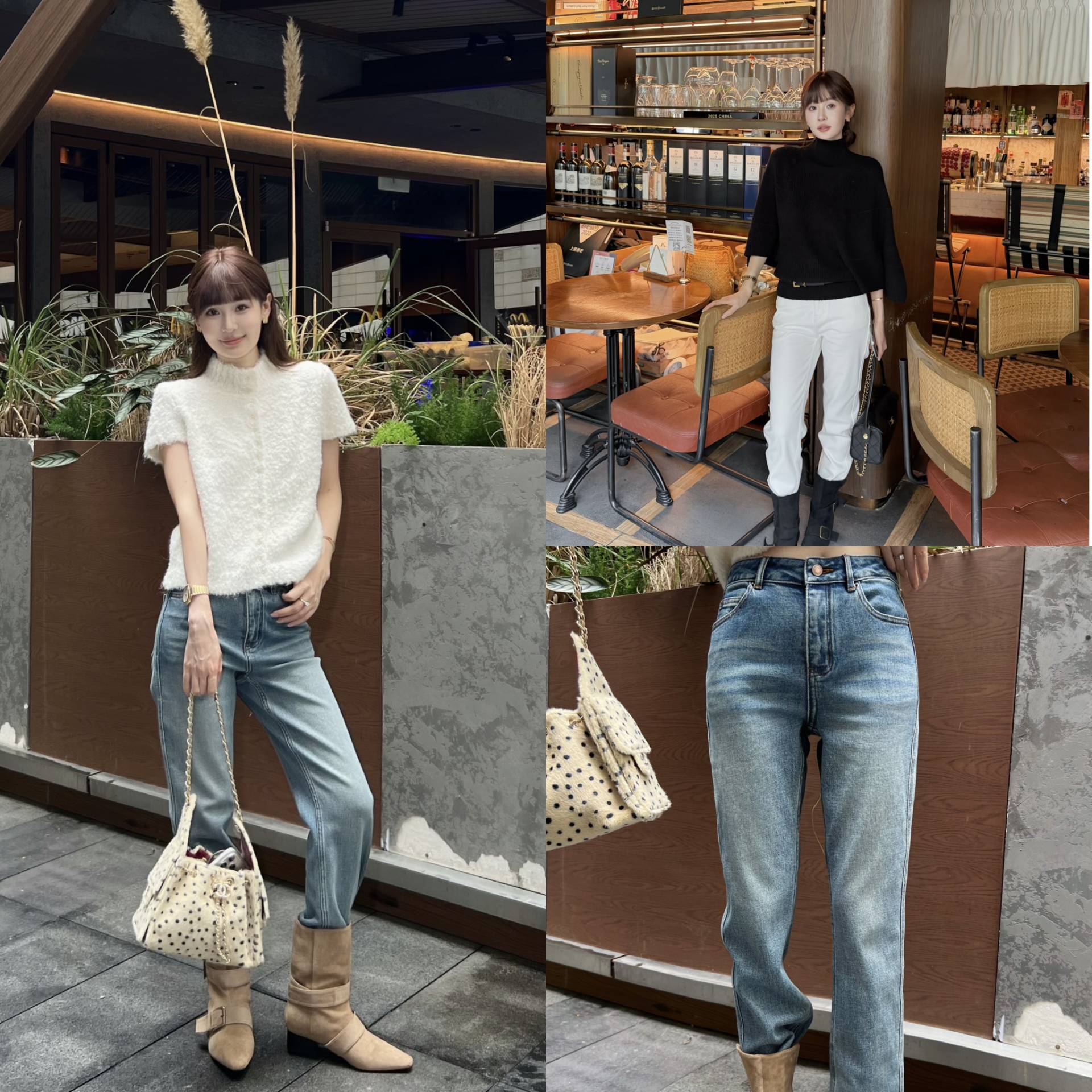 郭幂幂 FW 利落裤型|经典再现直筒显瘦百搭九分烟管裤牛仔裤女新