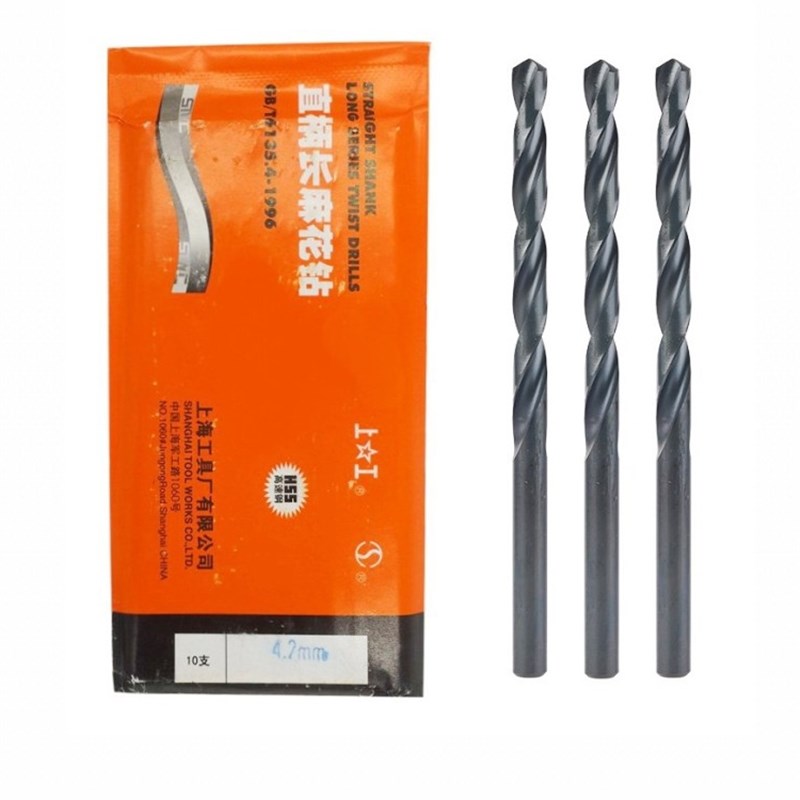 上海上工直柄加长钻 麻花钻头8.6 9.0 10 11 12 13mm高速钢转头