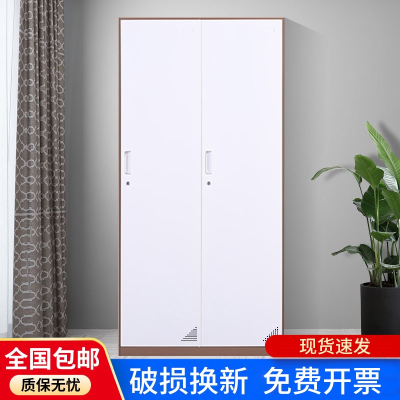 双二两门拆装套色钢制员工更衣柜铁皮柜浴室鞋柜套色健身房储物柜
