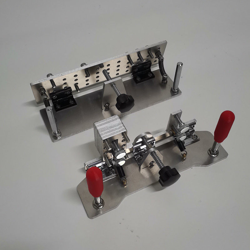 手持开V夹砂带机不锈钢304DIY开刃工具专业定角磨刀架器刀坯开粗