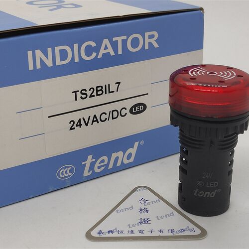 原装Tend天得蜂鸣器TS2BCL7 TS2BCL2声光报警器 带灯报警器LED