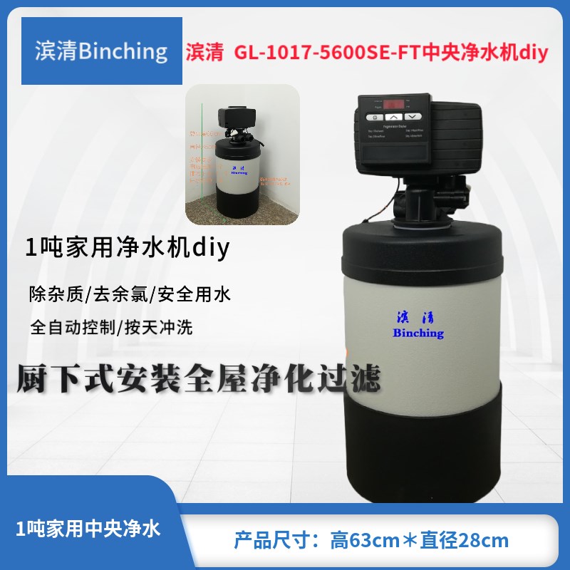 滨清GL-1017-5600SE-FT厨下中央净水机/1吨家用净水器/电子时间型