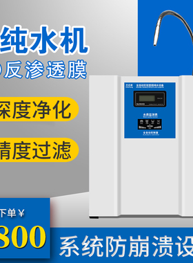超纯水机仪台式家用商用 RO反渗透组培纯水机蒸馏水设备去离子