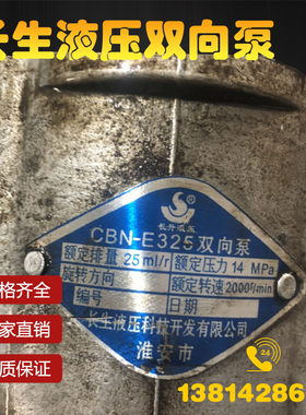 齿轮泵 液压油泵CBN-E310 E314 E316 306 CBN-E325长生液压双向泵