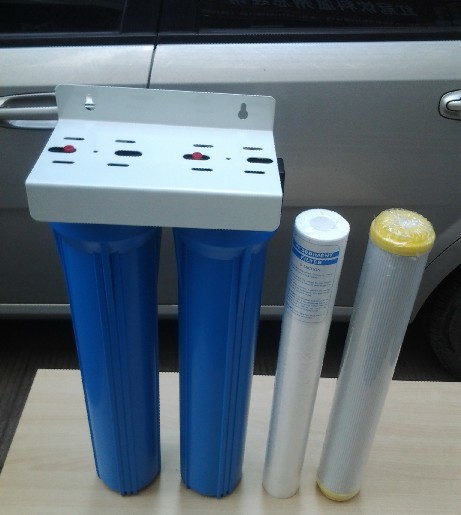 【滨清DIY】20寸双级软水过滤器/淋浴器家用/太阳能阻垢器/软水器