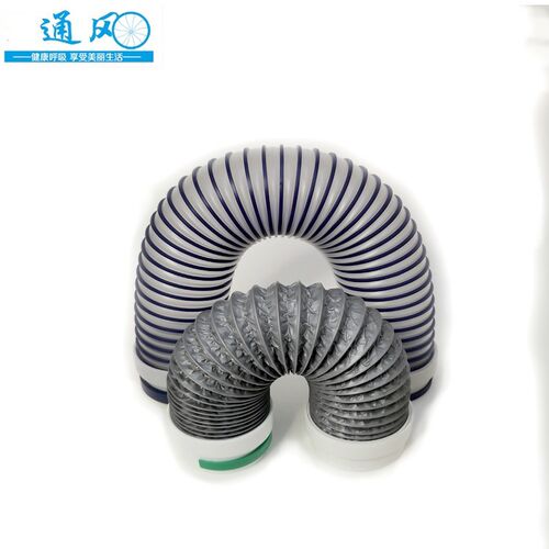 新风系统配套PE管末端软连接 接新风管道带防尘盖固定卡环新品75