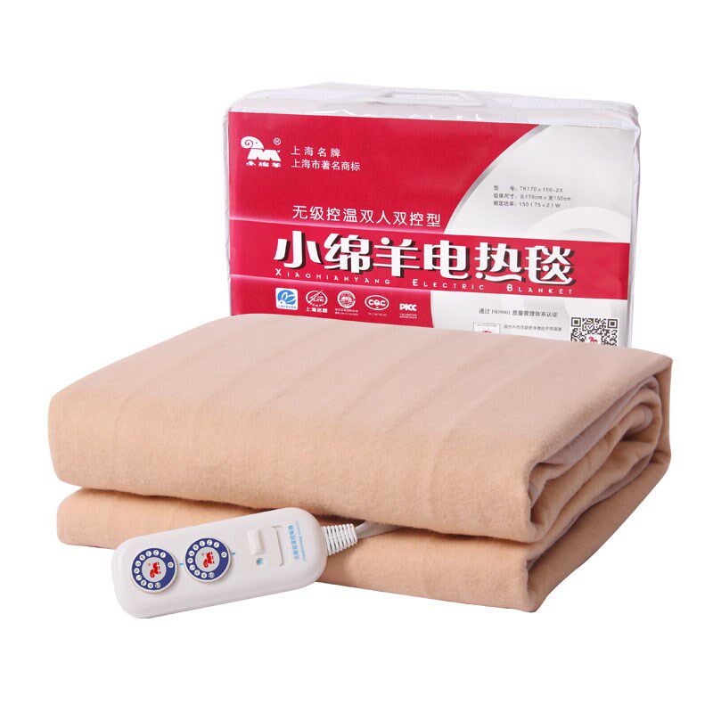 小绵羊电热毯0555双人双控10档左右温区分控加厚宽1.5米电褥子1.8