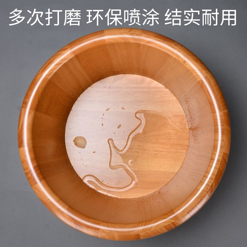 泡脚桶木桶家用足浴桶过小腿洗脚桶木质足浴盆木盆橡木洗脚高深桶