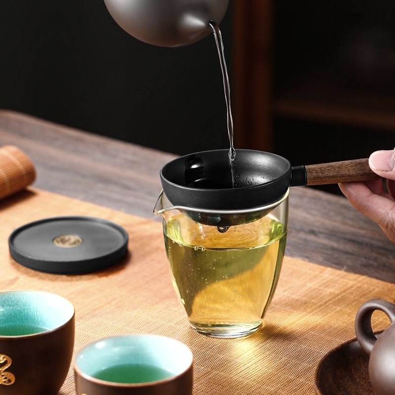 陶瓷茶漏茶滤高档茶叶过滤器功夫茶具泡茶细密茶隔公道杯茶道配件
